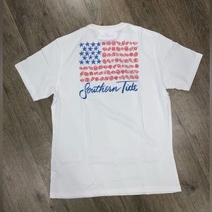 Southern tide sea to shining sea shell tee